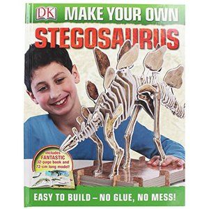 3/$88❤️Make Your Own Stegosaurus hardcover book DK Smithsonian dinosaur model